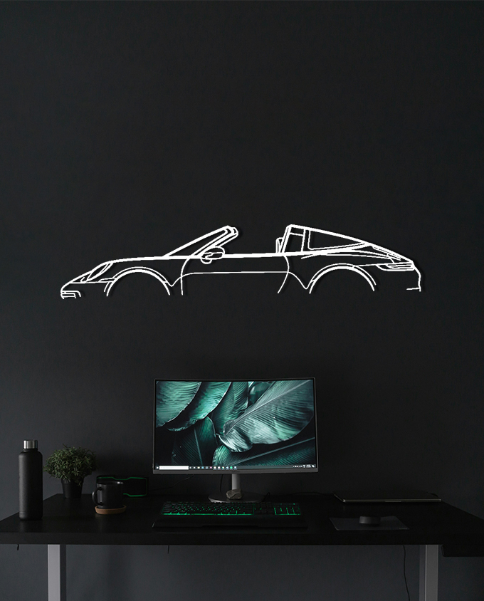 Porsche 911 Targa Model 992 Classic Dark