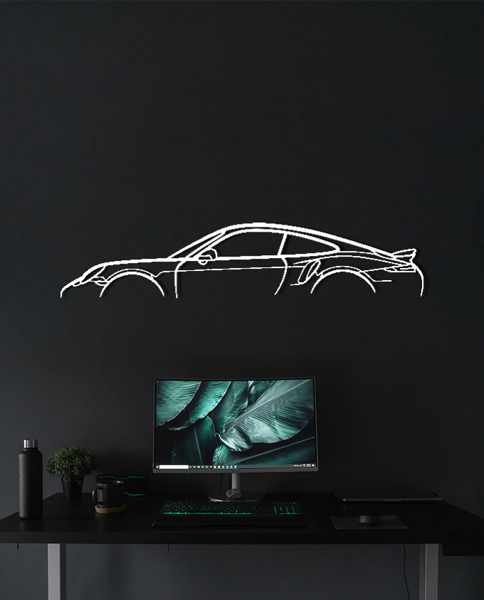 Porsche 911 Turbo S Model 991 Classic Dark