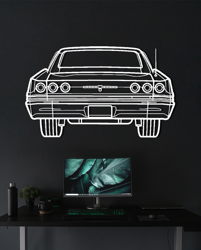 Impala Super Sport 1965 Back Dark